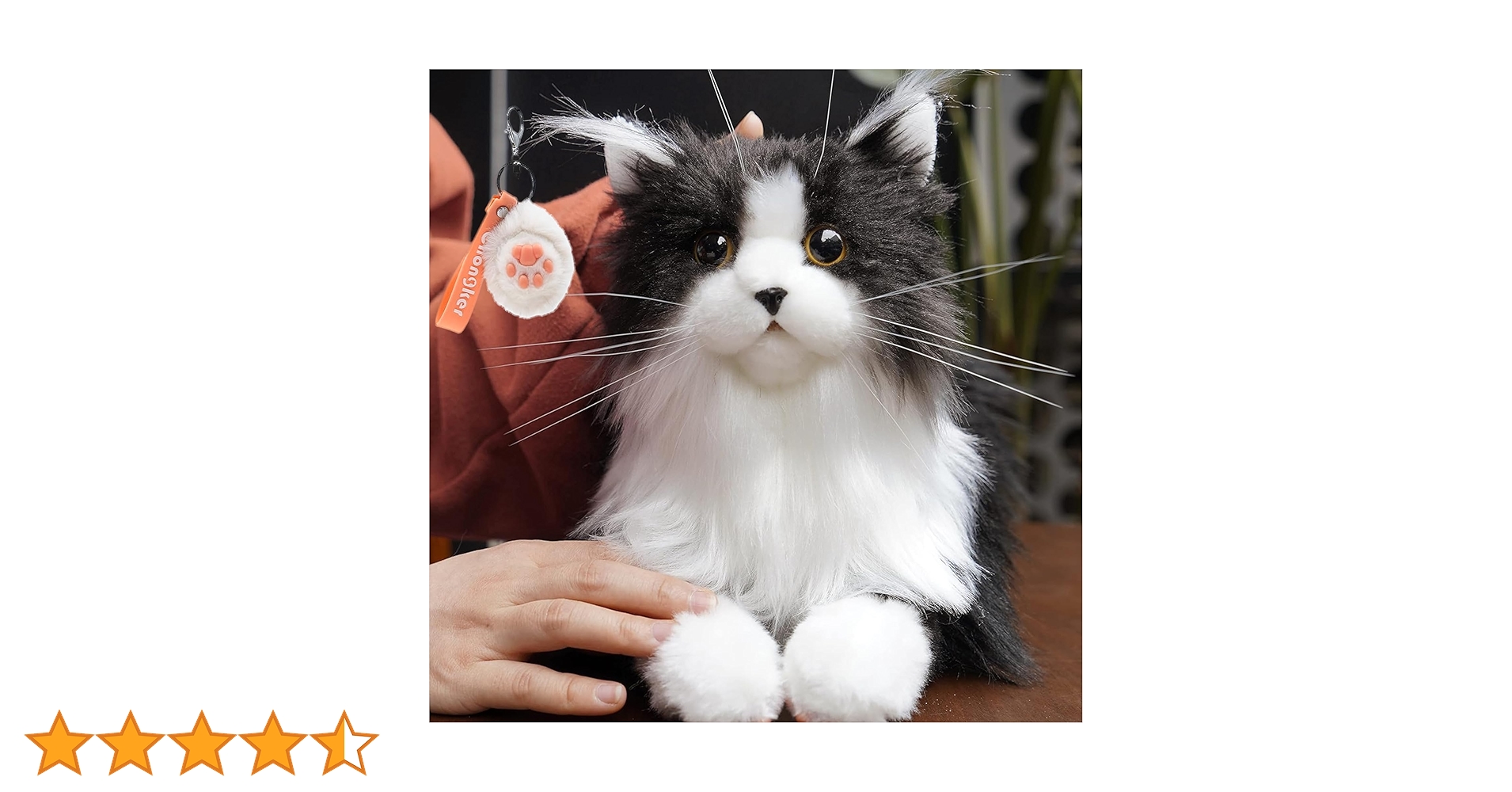 Chongker 猫ぬいぐるみ リアル 本物そっくり ハンドメイドやさしい手触り Amazon.co.jp: Chongker 猫ぬいぐるみ リアル 本物そっくり